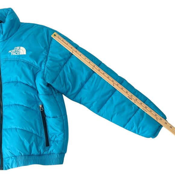 NORTH FACE | TNF 2000 PUFFER JACKET IN ACOUSTIC BLUE | size Medium - Picture 4 of 10